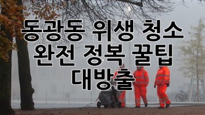 ✨ 동광동 위생 청소 완전 정복! 꿀팁 대방출 🧹