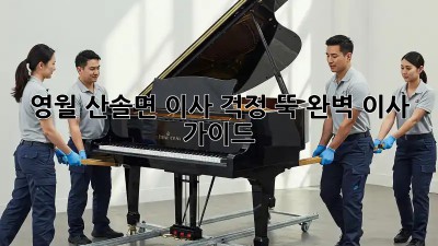 영월 산솔면 이사, 걱정 뚝! 완벽 이사 가이드